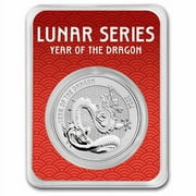 NOT SPECIFIED 1 oz Silver Round - 2024 APMEX Year of the Dragon (TEP, Series 2)