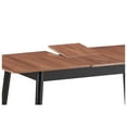 thumbnail image 7 of Natural and Black Dining Table with Bufferfly Extension Leaf Natural+Black + Seats 6 + Dining Room + Mid-Century Modern + Rectangular + Wood, 7 of 7