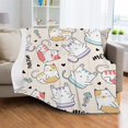 thumbnail image 5 of Colorful Animals Throw Blanket Ultra-Soft Comfortable Blankets Flannel Fits Couch Sofa Office Suitable for All Season 60"x79", 5 of 10