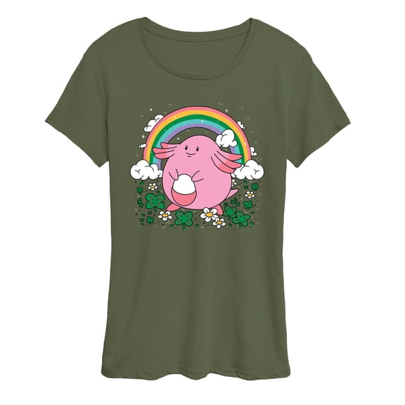 Pokémon - Chansey St. Patrick's - Women's Short Sleeve Graphic T-Shirt