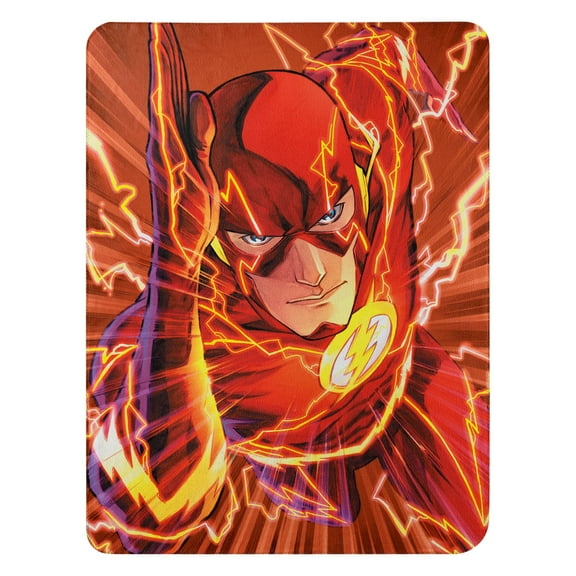DC Comics Justice League Boys Flash 45" x 60" Fleece Throw Blanket