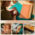 thumbnail image 5 of 1.64 Yards Leather Bag Liner Self-Adhesive Leather Stiffener Roll Bonded Sheet for Handbag Reinforcement Craft Supplies for Bag Handmaking Dark Orange 0.4mm Thick, 5 of 8