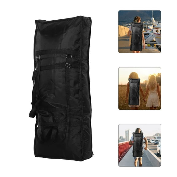 FRCOLOR Keyboard Case Padded Electric Piano Keyboard Gigs Bag With Adjustable Backpack Straps 61-Key Keyboard Storage Bag For Accessories