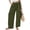 Army Green women wide leg cargo pants a1, variant on Cagogo Women's Drawstring Cargo Pants Wide Leg With Pockets Casual Loose Long Lounge Party Trousers Summer Travel Beachwear Clothes, Gray S