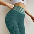 thumbnail image 6 of QLEICOM Womens Yoga Pants Capri Leggings High Waist Running Tie-dye Pants Workout Leggings Athletic Pants Tummy Control Leggings Green S, 6 of 6