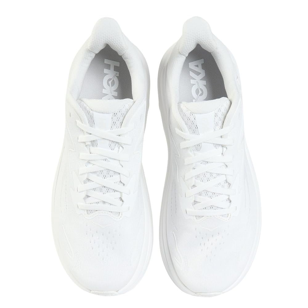 Hoka Men's Clifton 10 Sneaker, White/White, 8 - Walmart.com