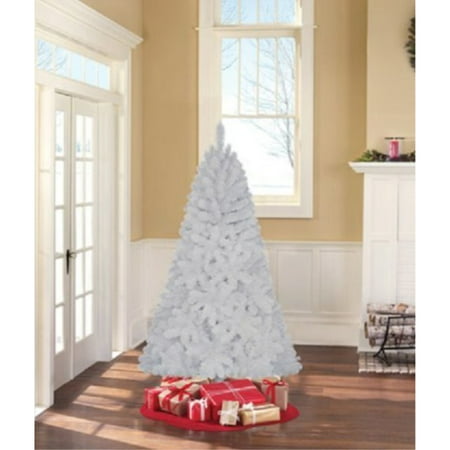 holiday time unlit 6.5 jackson spruce white artificial christmas