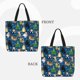 thumbnail image 2 of Fotbe Different Cats Christmas Bolsa Tote con Estampado para Mujer, Bolsos con Cremallera, Bolsa de Hombro Casual de Gran Capacidad con Bolsillos Internos, 2 of 7