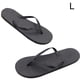 thumbnail image 1 of Sandalias planas Qarigey para mujer con punta abierta antideslizantes para fiesta en la piscina playa verano color negro Talla S M L, 1 of 6