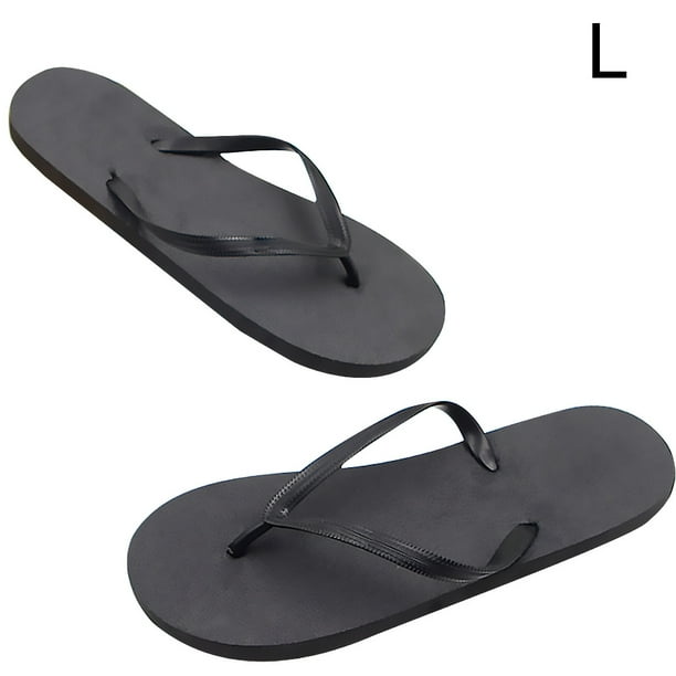 Sandalias planas Qarigey para mujer con punta abierta antideslizantes para fiesta en la piscina playa verano color negro Talla S M L