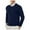 Navy, variant on Men's Slim Fit Lightweight Knitted Sweater – Smooth, Soft, Skin-Friendly Crew Neck Long Sleeve Pullover for Autumn Winter Casual or Dressy Wear