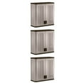 thumbnail image 1 of Suncast 4 Ft Resin Single Shelf Garage Wall Storage Cabinet, Platinum (3 Pack), 1 of 6