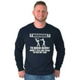 thumbnail image 4 of Warning To Avoid Injury Funny Cartoon Men's Long Sleeve Tee T Shirt Brisco Brands L, 4 of 6