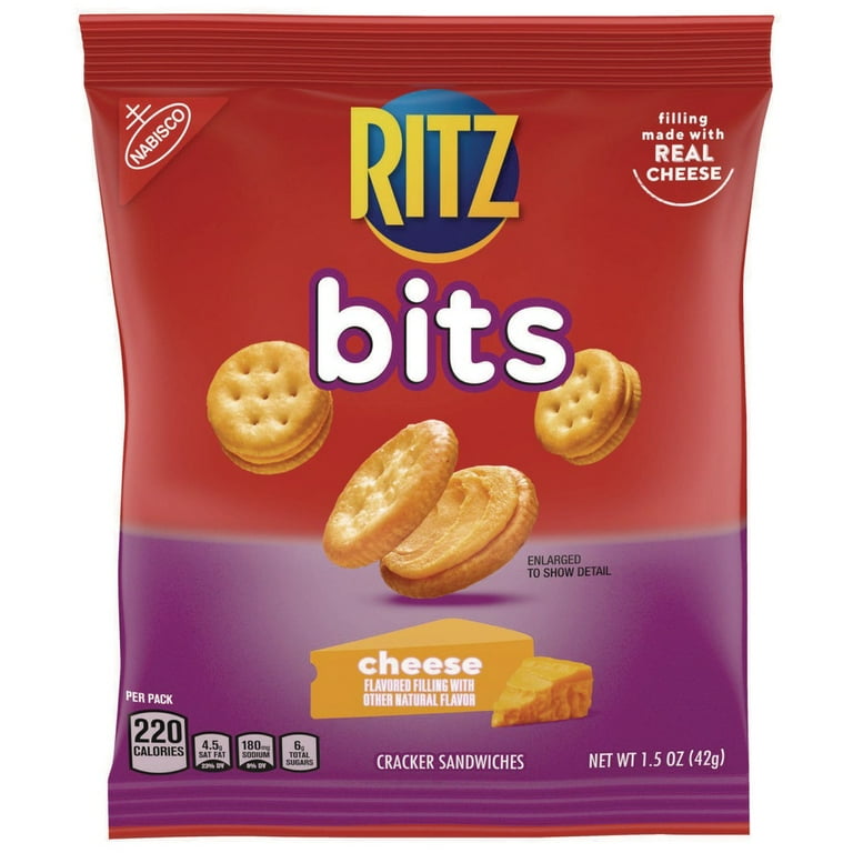 Ritz Bits, Cheese, 1.5 oz Packs, 60/Carton Ritz Bits, Cheese, 1.5 oz Packs, 60/Carton