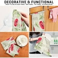 thumbnail image 7 of Dreamtimes Soft Absorbent Reusable Kitchen Towels, Set of 1|28x18 in, Poppy Flowers Pattern Dining Kitchen Living Room Tea Towels Dish Towels Decorative Towels, 7 of 7