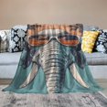thumbnail image 2 of Orinice Cool Elephant Blanket, Elephant Theme   Blanket Gifts for Women, Soft Warm Lightweight Elephant Blankets for Living Room Home Sofa Travel Decor  50x60in, 2 of 6