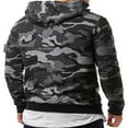 thumbnail image 2 of Autumn Men Fleece Warm Hoodie Camouflage Sweatshirt Pullover Coat Tops, 2 of 6
