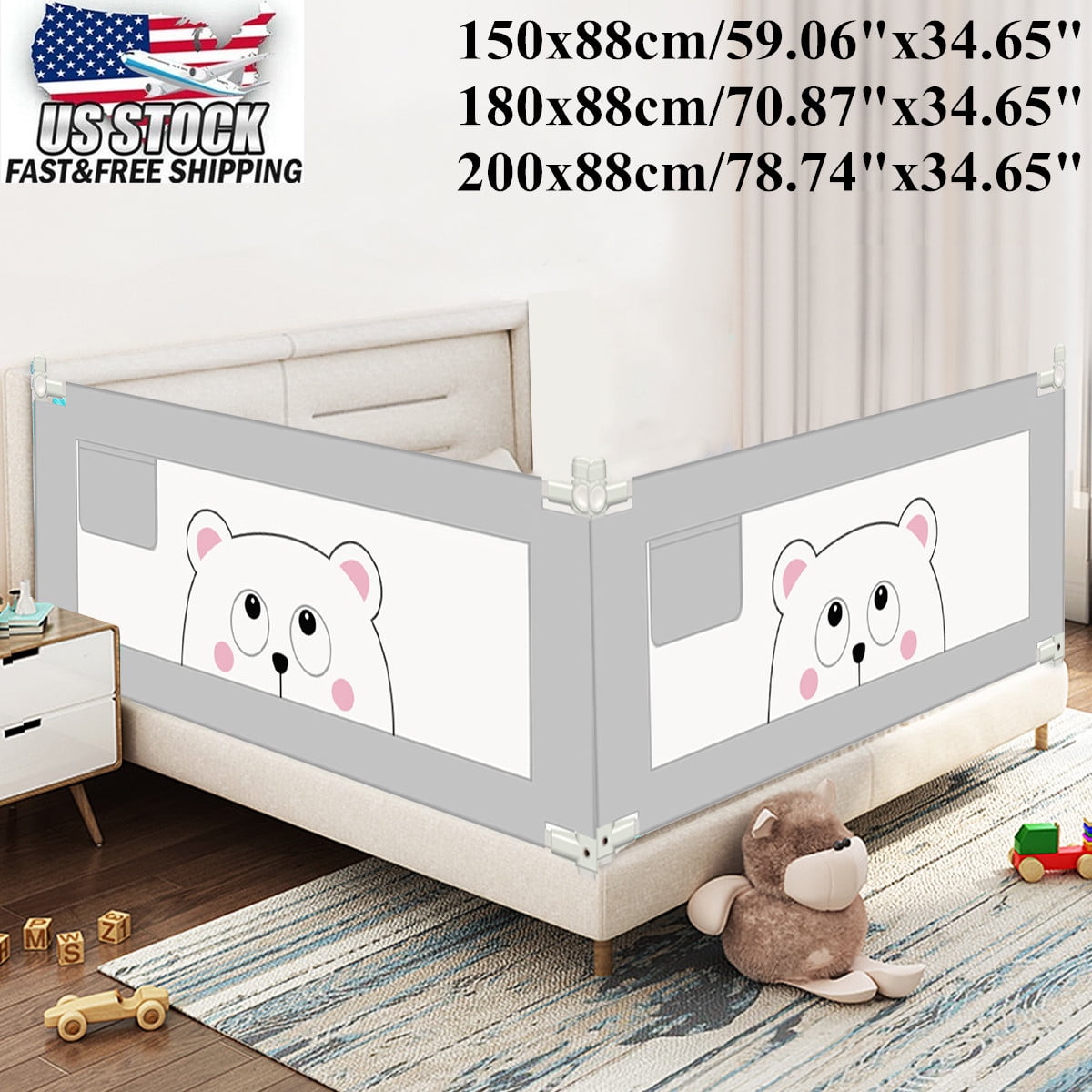 twin bed guard rails walmart