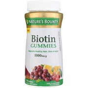 Nature's Bounty Biotin , Vitamin Supplement, Supports Healthy Hair, Skin, and Nails, Fruit Flavored Gummies, 1000 mcg, 110 ct (Pack of 3)