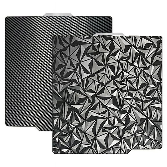 3D Printer PEO PET Build Plate for Bambu-Lab X1/X1C/X1E/P1P/P1S/A1 Printer,PEO Carbon Fiber Surface257x257mm