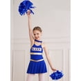 thumbnail image 2 of inhzoy Kids Girls Teens Cheerleading Uniforms Cheer Dance Dress with Pompom,Sizes 6-16 Royal Blue 8, 2 of 8
