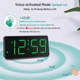 thumbnail image 4 of Peakeep Reloj digital con pilas, reloj despertador para dormitorios, números grandes inalámbricos, 4 atenuadores para personas mayores, reloj despertador de volumen ajustable para adultos que duermen, 4 of 5