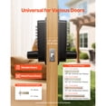 thumbnail image 3 of KFFKFF Mechanical Keyless Entry Door Lock, 2.0 Code Upgrade, 4-7 Digit Combination, Dual-Sided Push Button Keypad with Handle, Auto Locking Feature, Oil-Rubbed Bronze Finish, 3 of 9