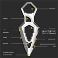 thumbnail image 5 of HOARBOEG Multi-functional EDC Keychain Tool, 9-in-1 Portable Survival Gear with Bottle Opener, Hex Wrench, Screwdriver, Ruler & Cutter for Outdoor, Cycling, Camping, DIY and Everyday Carry, 5 of 8