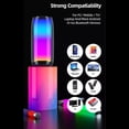 thumbnail image 3 of for Nokia 5.3 Bluetooth Speaker with LED Lights Color Changing Portable Wireless Speaker IPX7 Waterproof - Black, 3 of 5