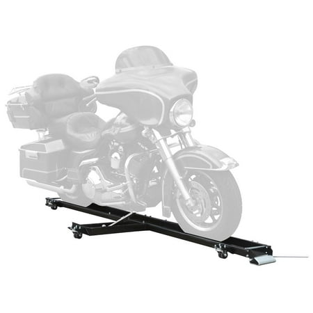 Cruiser Motorcycle Dolly with Built-in Adjustable Kickstand Platform