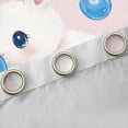 thumbnail image 4 of Homewish Cartoon Rabbit Black Out Curtains for Preppy Children,Kawaii Animal Curtains Pack of 2 (42x63 Each),Pink Blue White Bedroom Curtains,Breathable Home Decor, 4 of 6