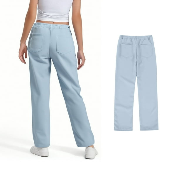 Teen School Uniform Pants for Girls Skinny Fit Stretch Pants With Pockets Flare Leg Pants Boys Red Uniform Pants Back To School Outfits for Girls Teen Tween Girl Clothing 11-12 Years