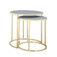 thumbnail image 3 of Chic Home Olivia Nightstand Side Table 2 Piece Set with PU Leather Top, 3 of 4