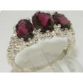 thumbnail image 5 of LBG 10k White Gold Real Genuine Garnet Womens Promise Ring - Size 9, 5 of 5
