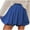 Blue, variant on Jinhomg Womens Bubble Mini Skirt Cute Ruffled Hem Pleated Skirts Casual Comfy Elastic High Waist Summer Skirt 2025 Fashion Going Out Y2k Skirt Navy XXL
