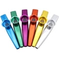 thumbnail image 3 of Metal Kazoos Musical Instruments Gifts Good Companion for Ukulel Violin Guitar Piano Keyboard(Gold), 3 of 7