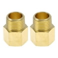 thumbnail image 1 of Accesorios de tubería de latón Unique Bargains 1/2"NPT Unión hembra x macho 2 Pcs, 1 of 7