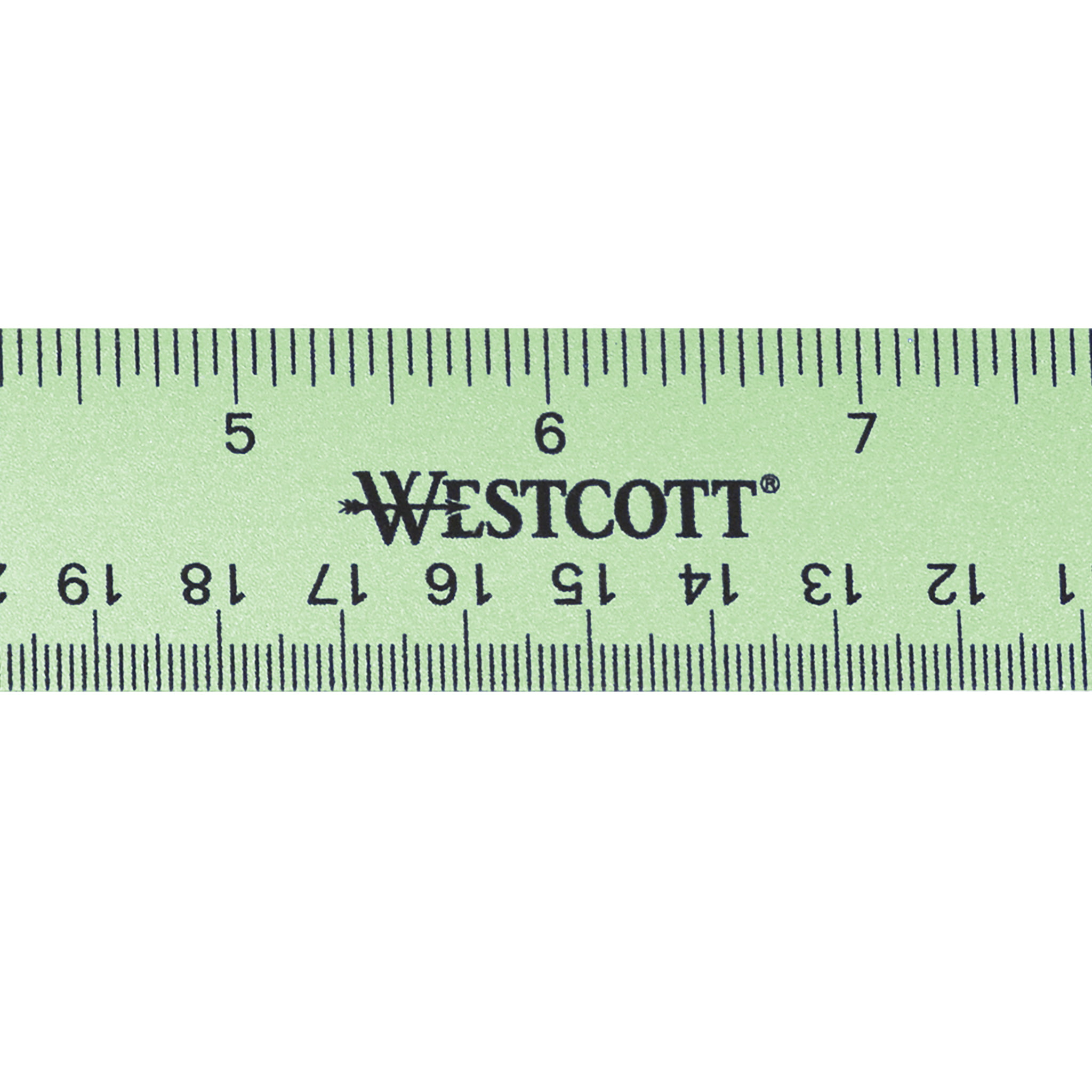 Westcott 12” Anodized Aluminum Ruler, Pink 