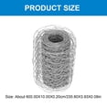 thumbnail image 2 of OULII 1Pc Poultry Wire Mesh Silver Galvanized Wire Net for Garden Fence and Crafting Projects, 2 of 5