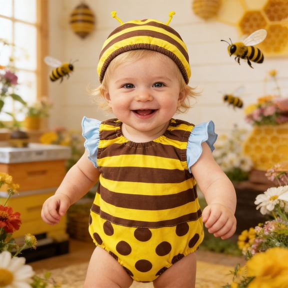 Toddler Girls Boys Cartoon Rompers Sleeveless Summer Baby Romper With Hat Watermelon Pattern Bodysuit For Infant Jumpsuit Cute Outfits 1-3 Months