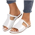 thumbnail image 5 of ATENAR Sandals for Women Summer Beach Womens Sandals Fashion Shoes Women White 6.5, 5 of 9