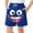 Blue, variant on Boys Swim Trunks Funny Cartoon Face Print Quick Dry Beach Shorts Kids Casual Board Shorts Summer Pool Vacation