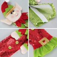 thumbnail image 3 of Noël Elfe Réfrigérateur Porte de Four Poignée Gants en Peluche Elfe Décoration de la Maison, 3 of 4
