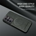 thumbnail image 2 of Allytechgroup Magnetic for Samsung Galaxy S21 Ultra Case, Compatible with MagSafe Support Magnetic Car Phone Mount PU Leather Slim Phone Case for Women Men for Samsung Galaxy S21 Ultra, Gray, 2 of 10
