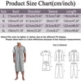 thumbnail image 2 of WEAIXIMIUNG T-Shirts pour Hommes Manches Courtes Abaya Rayé avec Poche Design Décontracté Long, 2 of 7