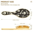thumbnail image 3 of JSTEL Skull Witchy Hair Brush for Women Men Natural Wood Detangler Brushes for All Hair Types Hairbrush for Wet & Dry, 3 of 7