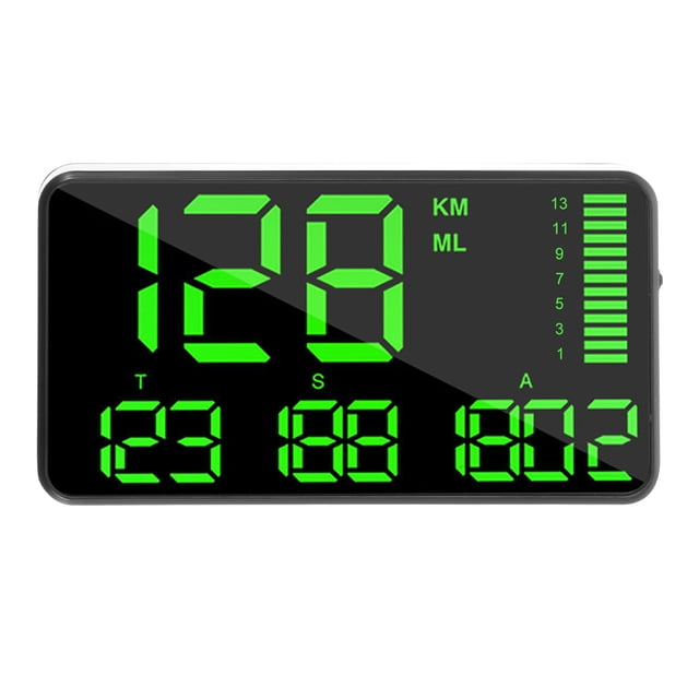 Digital Gps Car Velocímetro Universal 5.5 Pulgadas Car Front Hud Head-Up Display Con Sobrevelocidad Fatiga Alerta De Conducción Mph Km/H Usb Plug And Play Para Automóviles Camiones Bus,C90 matsuzay VI004082-00