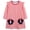 A# Puppy Pink, variant on HWJAD Long Sleeve Dress for Toddler Girls 2-7Y Spring Fall Cotton Kids 3D Apple Crossbody Bag Applique Dresses