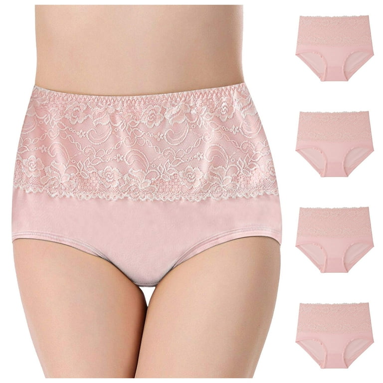 Qcmgmg Cute Panties for Teen Girls High Waisted Tummy Control Shapewear  Briefs for Women Complexion 2XL 