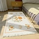 thumbnail image 5 of Fiudx Tapete con Borlas Tejido a Mano, Fibra de Poliéster Suave, Diseño Antideslizante, Elegante Decoración Bohemia, Ideal para Baño, Cocina y Dormitorio, Versátil y Multiusos, 130 X 60 Cm., 5 of 6